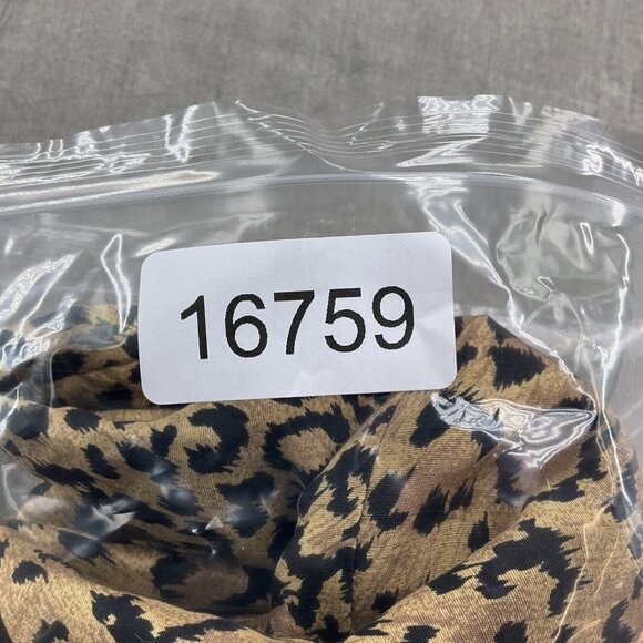 Robbie Bee Dress Women 12 Tan Black Animal Sheath Long Party Silk Formal VTG - Picture 11 of 11